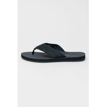 Papuci flip-flop din piele nabuc