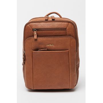 Rucsac din piele cu buzunare multiple