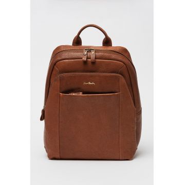 Rucsac din piele cu buzunare multiple