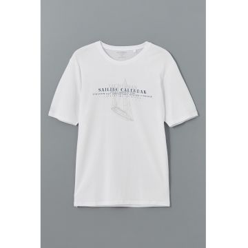 Tricou de bumbac cu model text