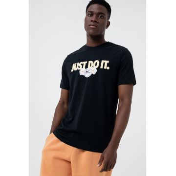 Tricou din amestec de bumbac cu logo