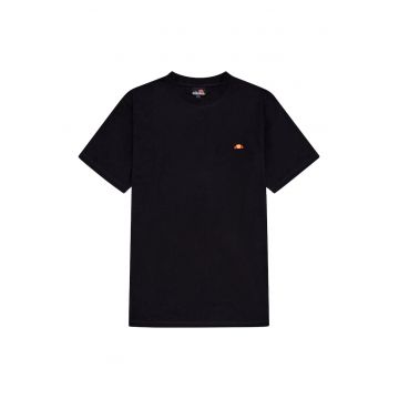 Tricou din bumbac cu decolteu la baza gatului Tricou din bumbac cu decolteu la baza gatului