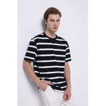 Tricou din bumbac cu dungi