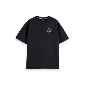 Tricou relaxed-fit cu imprimeu pe partea din spate