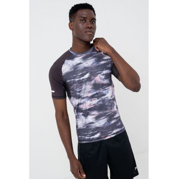 Tricou super slim fit cu maneci raglan Tricou super slim fit cu maneci raglan