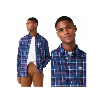 Camasa Barbati -  Ls 1Pkt Shirt - S INTL - Albastru - Regular Fit - Inchidere Nasturi - Compozitie Material 100% Bumbac - Numar Buzunare 1