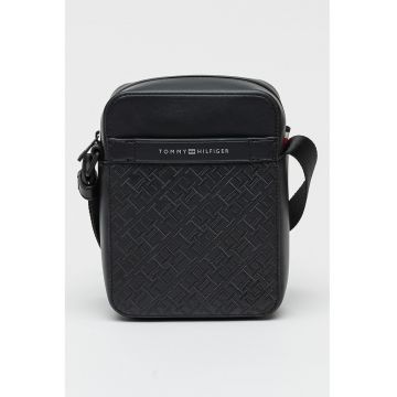Geanta crossbody de piele ecologica cu logo