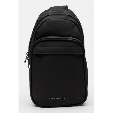 Geanta crossbody din material textil cu bareta ajustabila