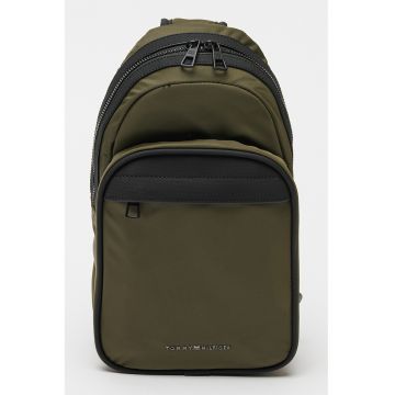 Geanta crossbody din material textil cu bareta ajustabila