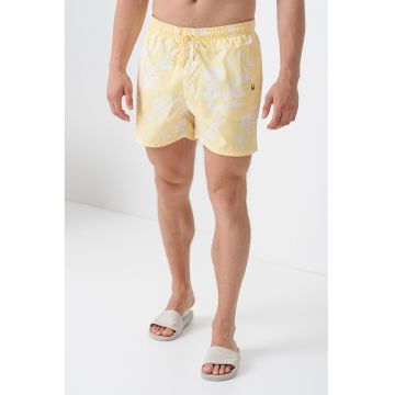 Pantaloni scurti de baie cu imprimeu floral
