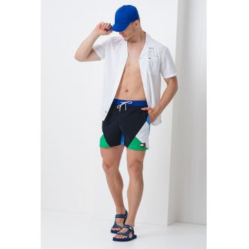 Pantaloni scurti de baie cu model colorblock