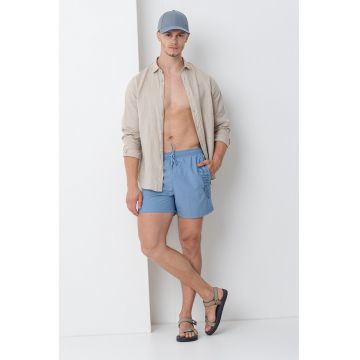 Pantaloni scurti de baie cu snur si buzunare laterale