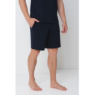 Pantaloni scurti de pijama din amestec de modal cu buzunare laterale