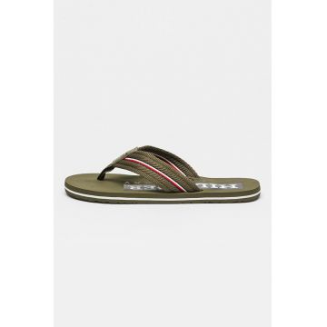Papuci flip-flop cu bareta cu broderie