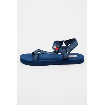Sandale din material textil cu inchidere velcro