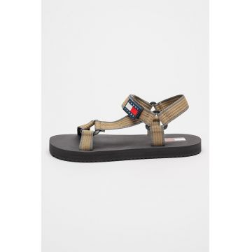 Sandale din material textil cu inchidere velcro