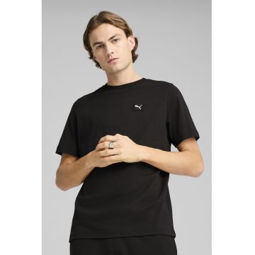 Tricou de bumbac cu logo ESS Elevated - Negru stins