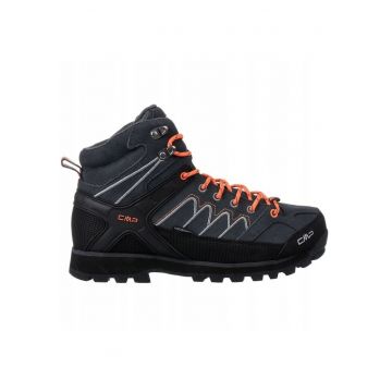 Bocanci trekking barbati  Piele naturala - Gri inchis