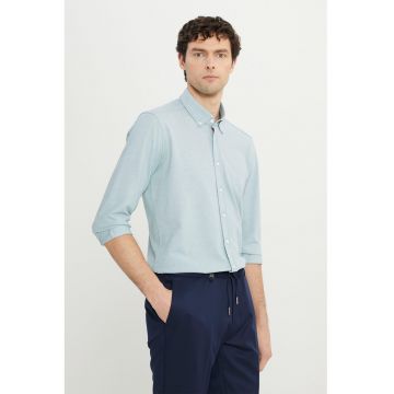 Camasa din amestec de bumbac slim fit