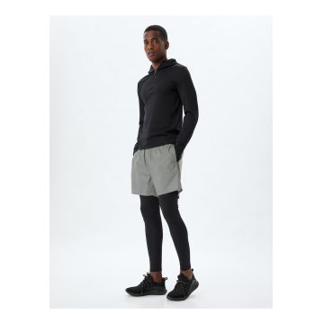 Pantaloni cu snur si model 2-in-1