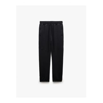Pantaloni de trening uni cu terminatii elastice