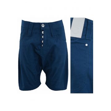 Pantaloni Scurti Barbati -  Lago - M INTL - Albastru - Croi Slim Fit - Stil Conic / Ajustat - Inaltime Talie Medie / Regulata - Inchidere Nasturi