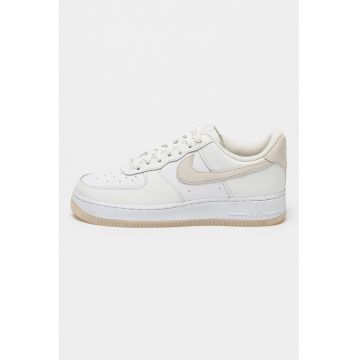 Pantofi sport de piele Air Force 1 cu perforatii