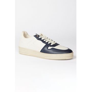 Pantofi sport de piele ecologica cu segment perforat
