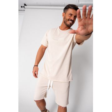 Set Axis tricou si pantalon scurt Light Beige 15870