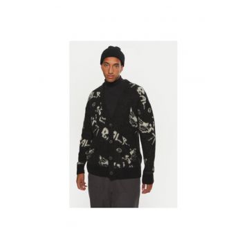 Cardigan barbati -  304734663 - Acril/Poliamida - Negru