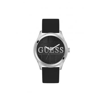Ceas barbatesc  GW0888G1 - carcasa 44mm - curea silicon gri metalizat - mecanism quartz - rezistenta la apa 3 ATM