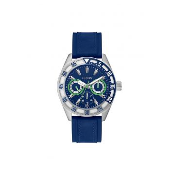 Ceas barbatesc  model GW0904G1 - mecanism quartz - carcasa din otel - curea din silicon - argintiu - 44mm