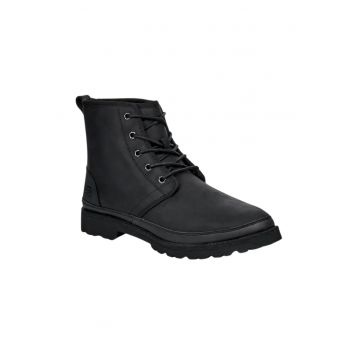 Ghete barbati  Harkland - piele naturala - interior cu lana - negru -