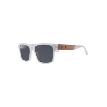 Ochelari de soare barbati  lentile uniforme - maro - One Size INTL - set cu saculet