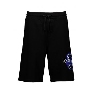 Pantaloni scurti cu imprimeu logo