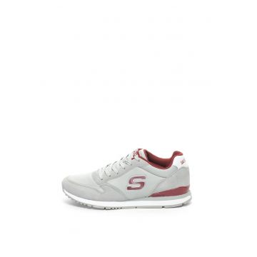 Pantofi sport de piele intoarsa si material textil Sunlite