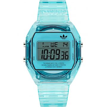 Ceas barbatesc  AOST24065 - digital - albastru - curea din rasina - 36x10mm