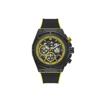 Ceas barbatesc  GW0713G2 - Quartz - 50mm - negru - curea din silicon