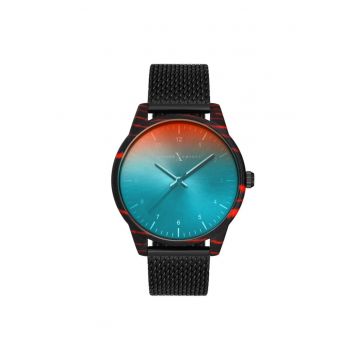 Ceas barbatesc  MEX3109 - 43mm - curea textila - negru