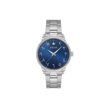 Ceas barbatesc  model carcasa 41x46mm - curea din otel - metalica - mecanism quartz - rezistenta la apa 5 ATM