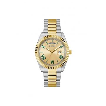 Ceas barbatesc  model GW0265G14 - mecanism Quartz - carcasa aurie - curea argintie - 42mm - 5ATM