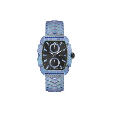Ceas barbatesc  model GW0885G2 - mecanism Quartz - carcasa neagra - curea albastra - 39mm - 5ATM