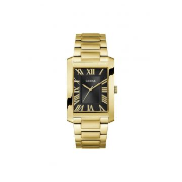 Ceas barbatesc  model GW0896G2 - mecanism Quartz - carcasa neagra - curea din otel aurie - 34mm