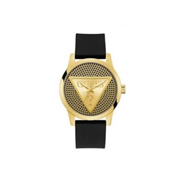 Ceas barbatesc  model GW0916G1 - 44 mm - curea silicon - carcasa otel - negru - rezistenta la apa 5 ATM