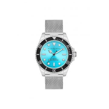 Ceas barbatesc  model MXG1120 - curea din otel gri metalizat - mecanism Quartz - rezistenta la apa 5 ATM - 43 mm.