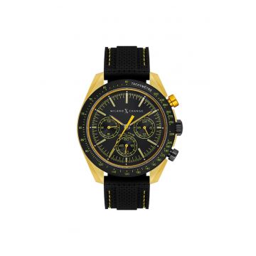 Ceas barbatesc  model MXG3113 - carcasa plastic 43 mm - curea silicon negru - rezistent la apa 5 ATM