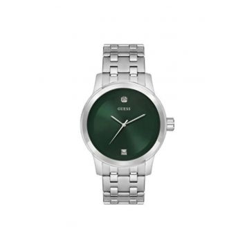 Ceas barbatesc  model U11576G4M - 45 mm - curea din otel gri metalizat - mecanism quartz - rezistenta la apa 5 ATM