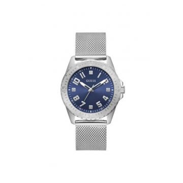 Ceas barbatesc  model U1393G1M - 41-46 mm - curea din otel gri metalizat - mecanism quartz - rezistenta la apa 5 ATM