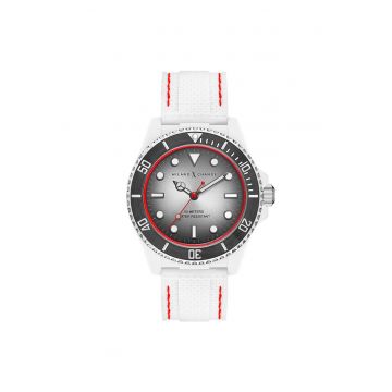 Ceas barbatesc  MXG1114 - 43mm - alb - curea din otel - rezistent la apa 5 ATM