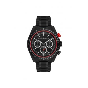 Ceas barbatesc  MXG3120 - 43mm - curea din otel - rezistent la apa 5 ATM - negru